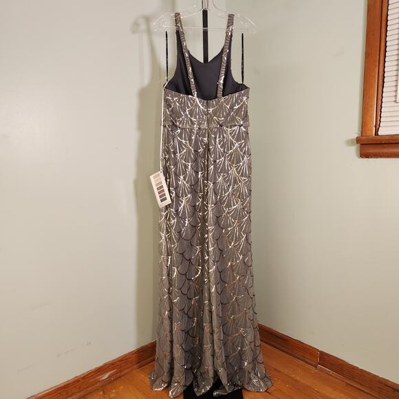 SORELLA VITA Platinum Sequin Dress, Size 16 - Picture 9 of 15